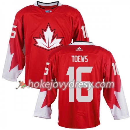 Pánské Hokejový Dres Kanada Jonathan Toews 16 Světový pohár v ledním hokeji 2016 Červená